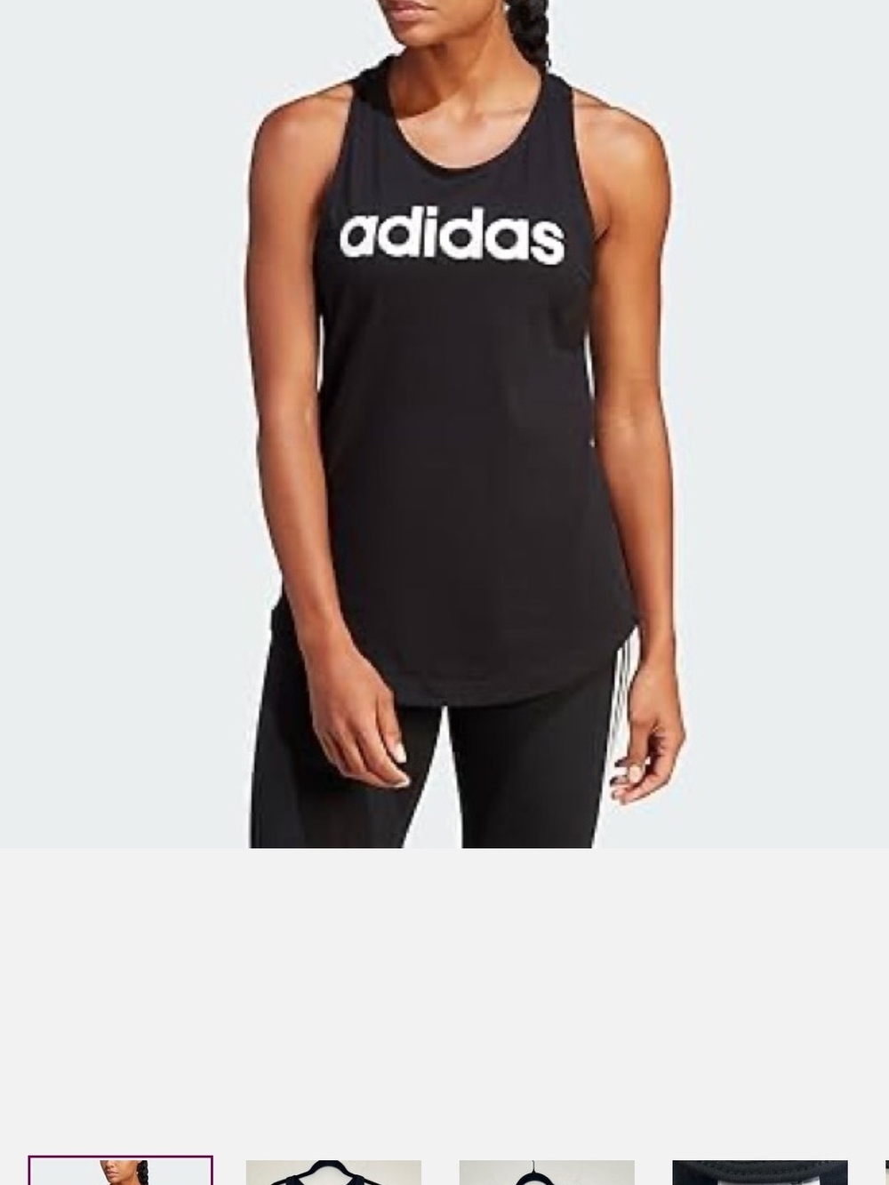 Set Of 2 Like New adidas Black & Pink Tanks Large